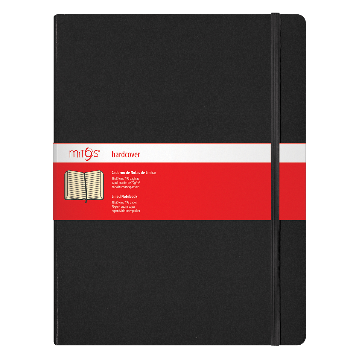 MITOS® HARDCOVER-Caderno Notas Linhas(19x25cm)192pg